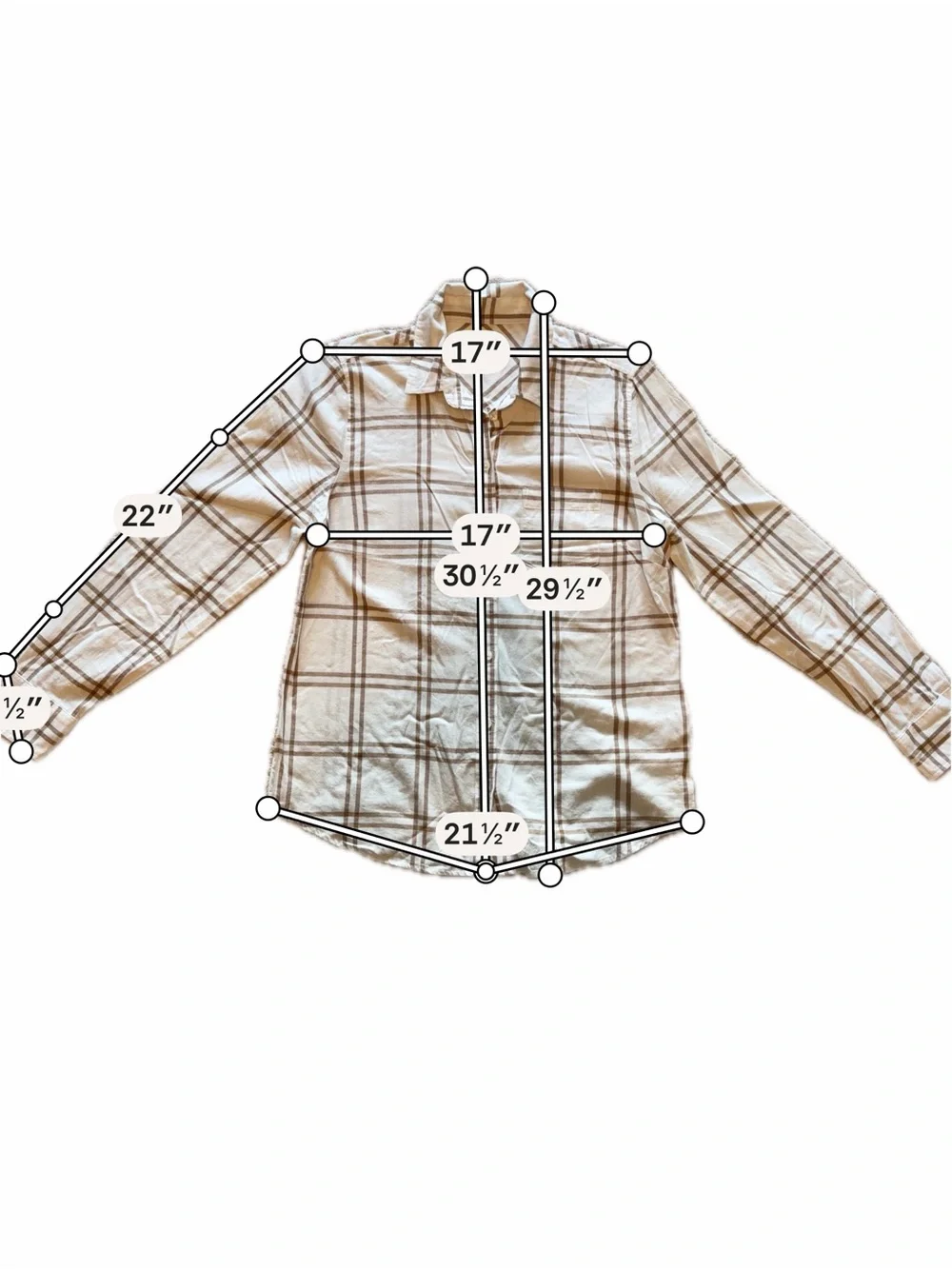 J. Crew Plaid Button-Down Shirt in Cream and Tan